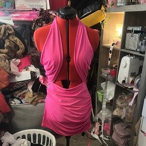 Pink Halter Dress